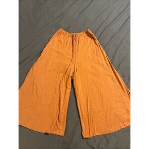 BP. Nordstrom Womens Wide Leg Culottes Pants Palazzo Burnt Orange Drawstring XS